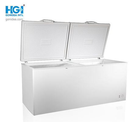 باب قابل للطي من Gonidea R134a سعة 818 لتر مع فريزر أفقي كهربائي PCM أبيض