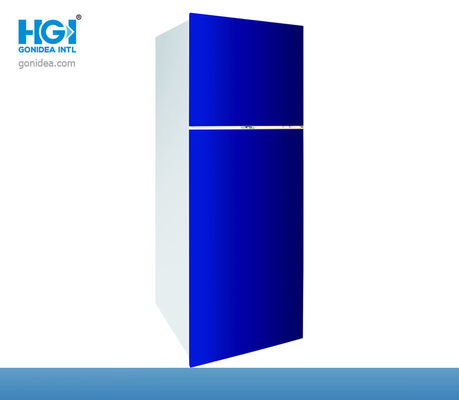 ثلاجة HGI باب مزدوج 14.5 قدم مكعب بفريزر يدوي لإزالة الجليد