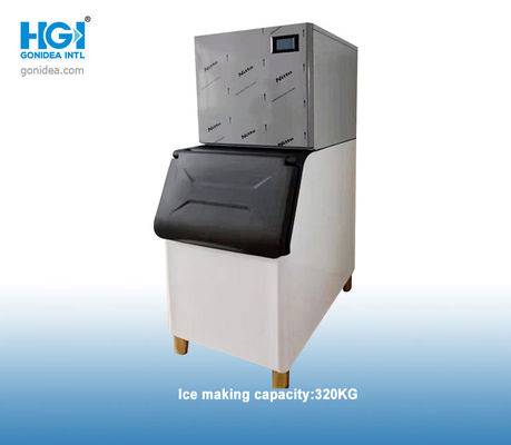 صانع ثلج أوتوماتيكي مربع HGI 130L 320 كجم متين لشريط CCC CB