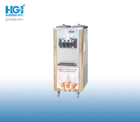 1800W R404a ماكينات صنع الآيس كريم التجارية الأوتوماتيكية ODM لمتجر الجيلاتو